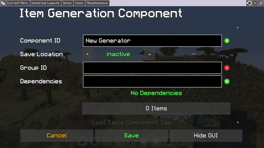Tags creative tab