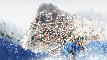 Christmas styled village