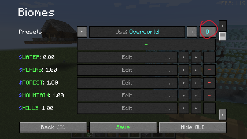 Biome window