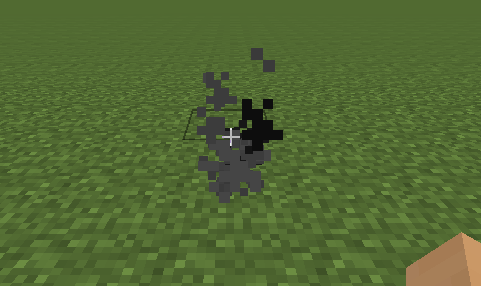 particle block - direction of flow