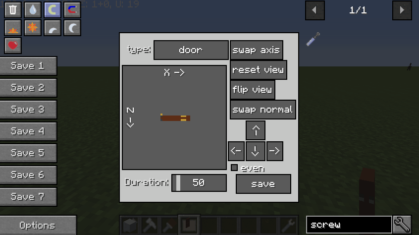 door flip view
