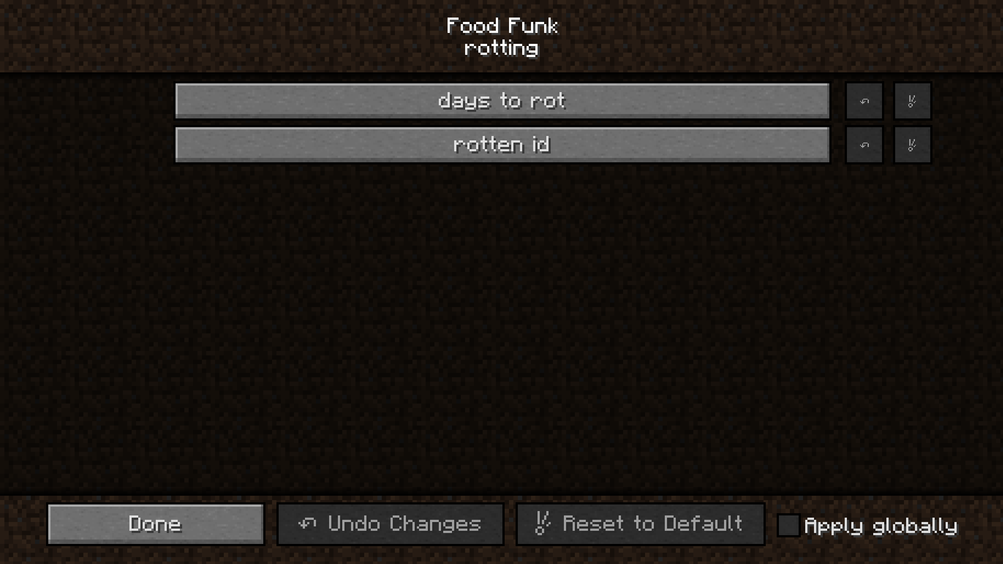 Rotting config