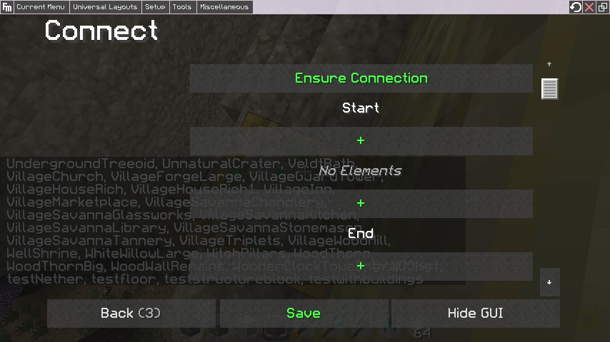 Maze connection example