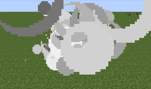 particle block - huge explode