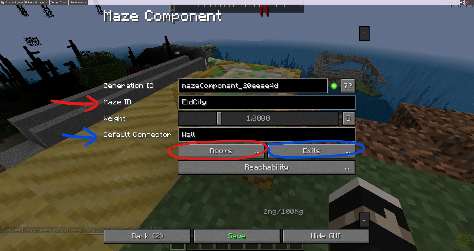 Base room size