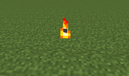 particle block - flame