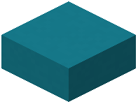 Cyan concrete slab