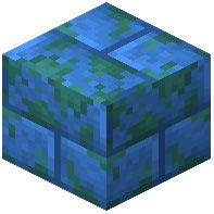Mossy azure cristal bricks