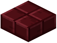 Red Cut Nether Brick Slab