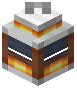 Orange Rough Iron Lantern