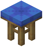 Blue Tall Stool