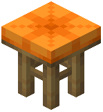 Orange Tall Stool