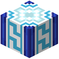 Light Blue Glazed Terracotta Meander Pillar