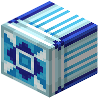 Light Blue Glazed Terracotta Pillar Top