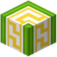 Lime Glazed Terracotta Meander Corner