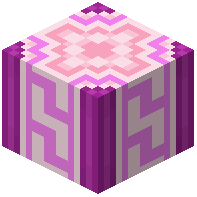 Magenta Glazed Terracotta Meander Pillar