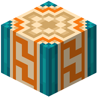 Orange Glazed Terracotta Meander Pillar