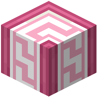 Pink Glazed Terracotta Meander Corner