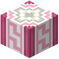 Pink Glazed Terracotta Meander Pillar