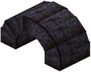 Polished Blackstone Bricks Arch 1x