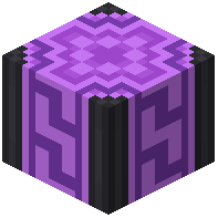 Purple Glazed Terracotta Meander Pillar