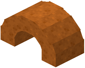 Smooth Red Sandstone Arch 1x