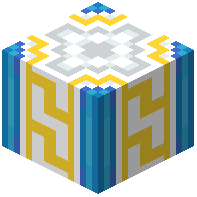 White Glazed Terracotta Meander Pillar