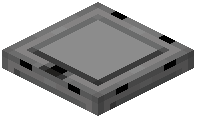 Black Industrial Glass Trap Door