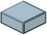 Cyan Industrial Glass Slab