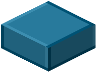 Cyan Plastic Slab