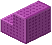 Magenta Pitted Plastic Stairs