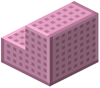Pink Pitted Plastic Stairs
