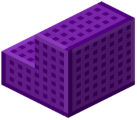 Purple Pitted Plastic Stairs
