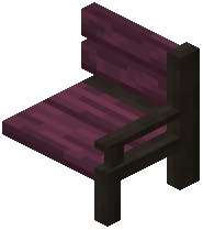 Crimson Park Bench