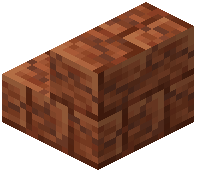 Cracked Red Rock Brick Stairs