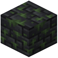 Cursed Mossy Black Argillite Brick