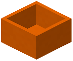 Orange Concrete Botany Pot