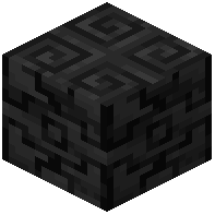 Chiseled Black Quartz Block