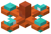 Cyan Copper Chandelier
