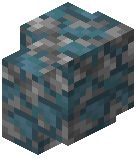 Cyan Mossy Cobblestone Wall