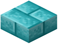 Cyan Stone Brick Slab