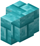 Cyan Stone Brick Wall
