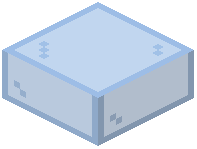 Light Blue Glass Slab