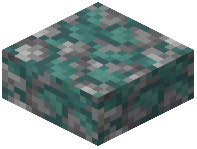 Light Blue Mossy Cobblestone Slab
