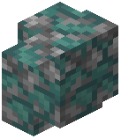 Light Blue Mossy Cobblestone Wall