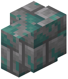 Light Blue Mossy Stone Brick Wall