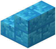 Light Blue Wool Brick Stair