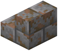 Orange Mossy Stone Brick Stair
