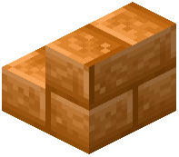 Orange Stone Brick Stairs