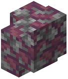 Pink Mossy Cobblestone Wall